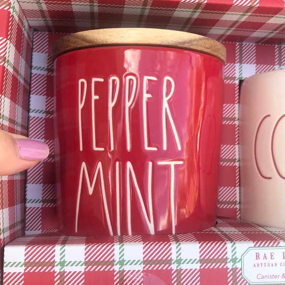 Rae Dunn PEPPERMINT cellar & COCOA mug - Picture 2 of 4